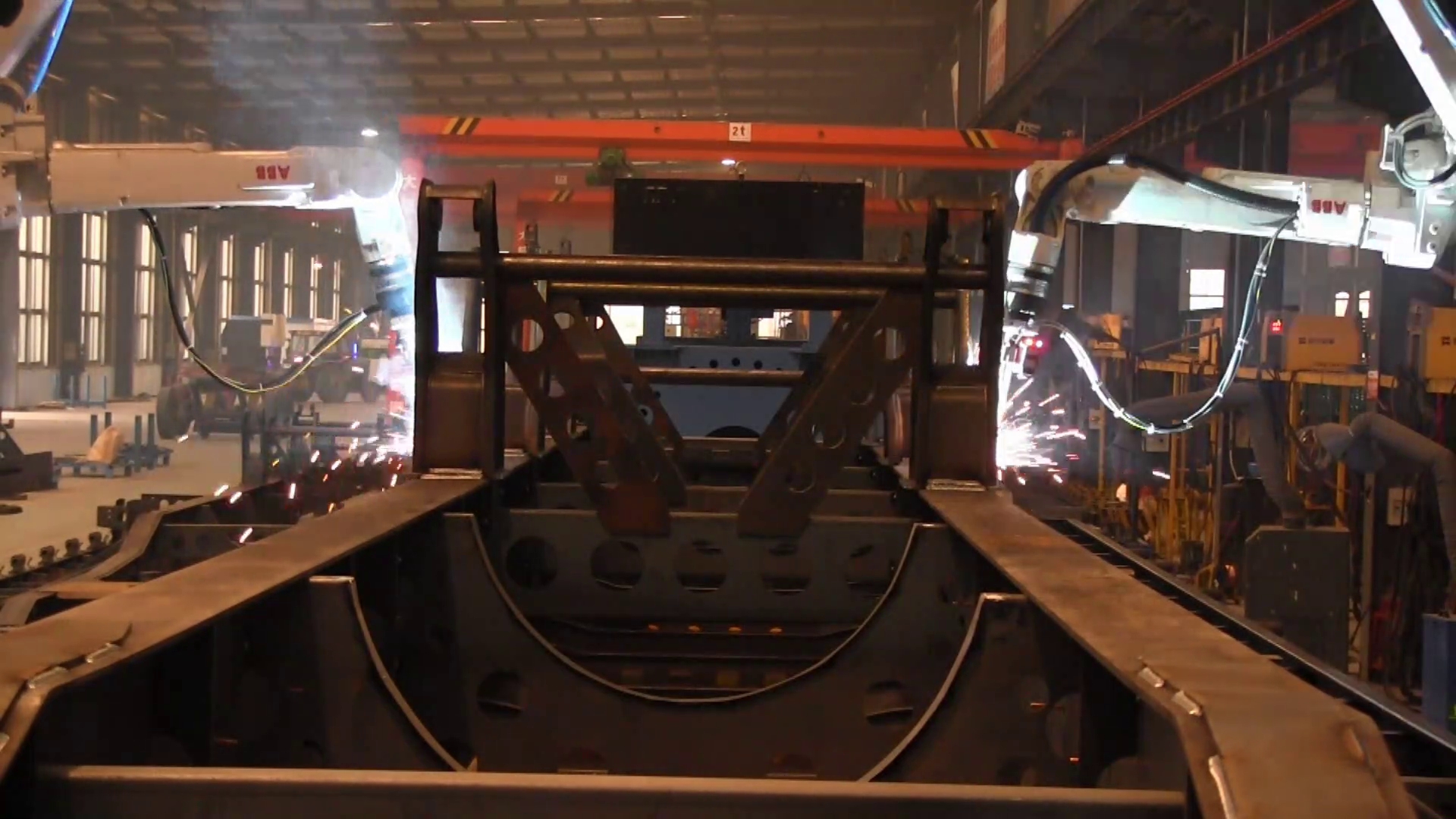Vision-guided frame welding robot