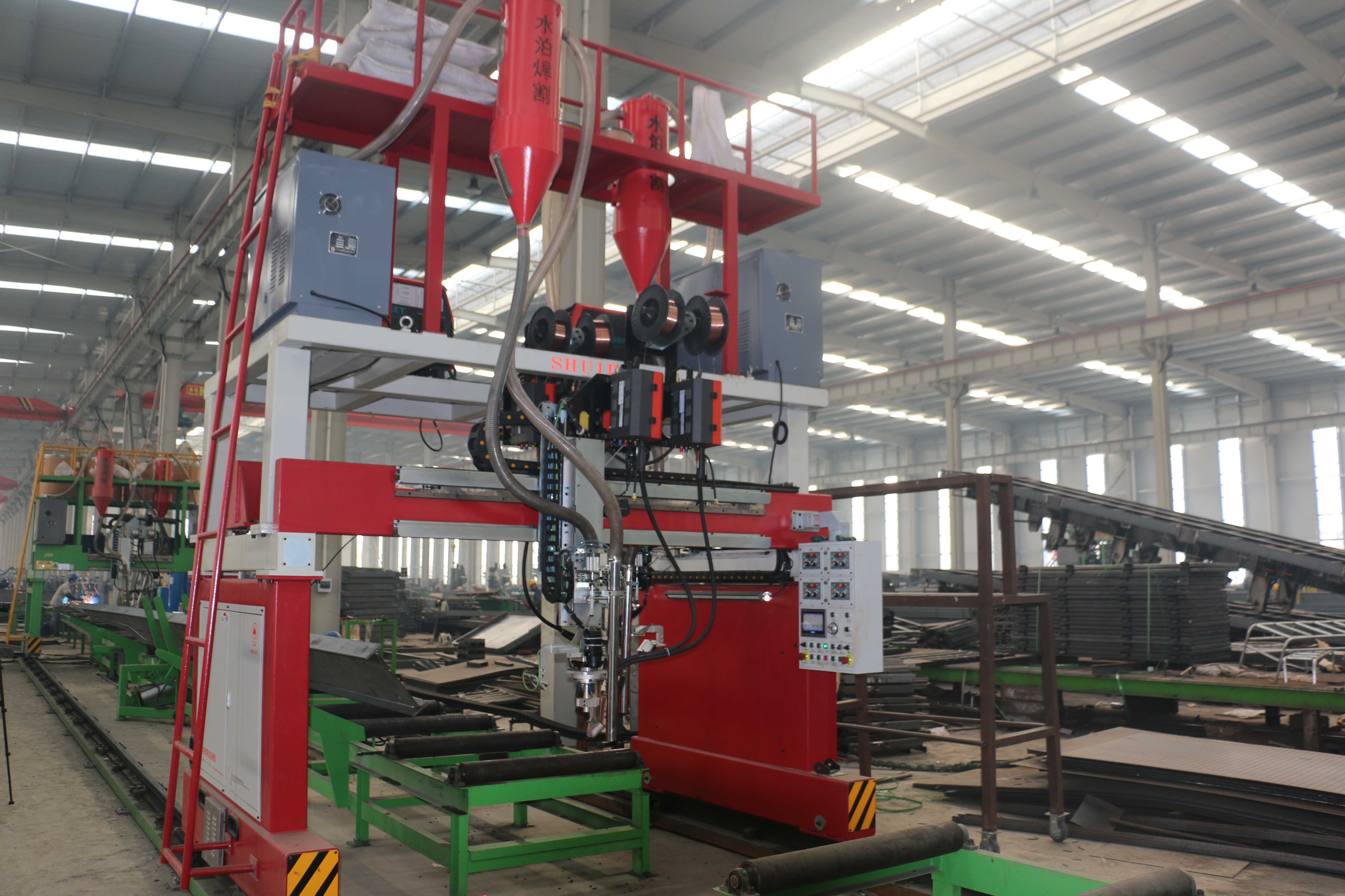 the laser tracking double wire gantry welding machine